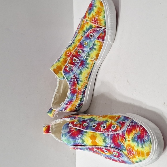 Corkys Multicolor Slip-On Streetwear Vibrant Tie-Dye Slip On Boho Sneakers Sz.10 - Picture 2 of 13